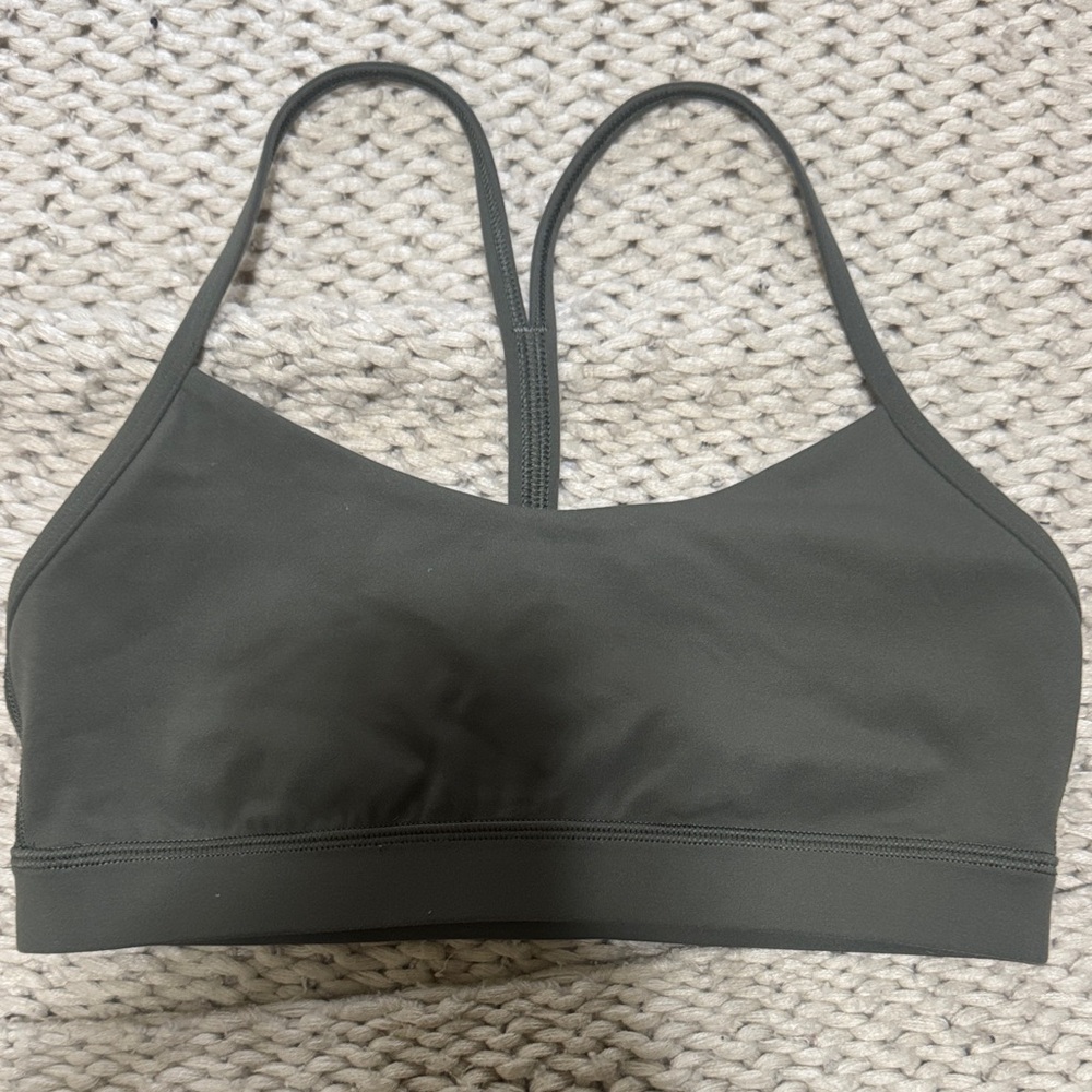Women's Olive Green Sports Bra